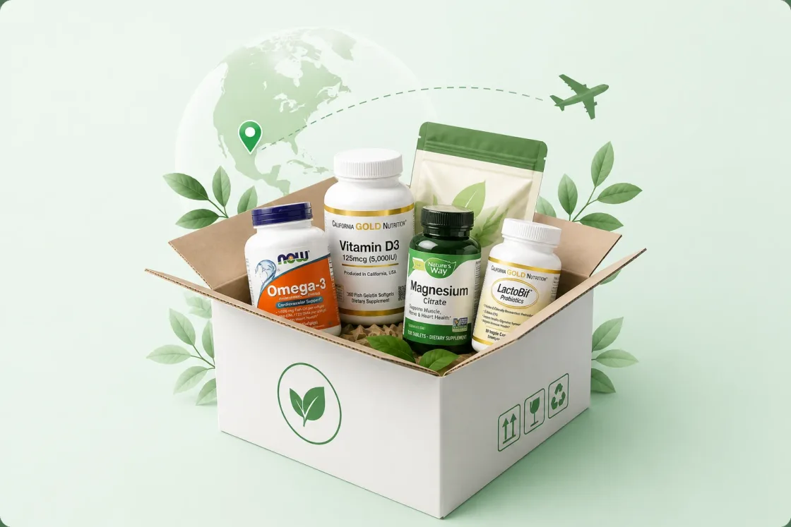 доставка витаминов iHerb из США в Россию